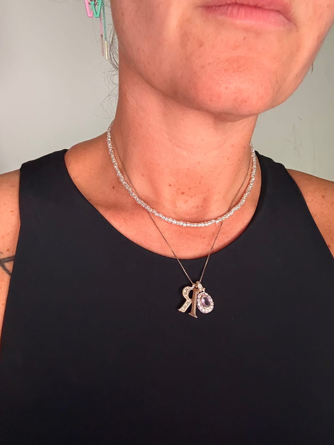 Customer photo review of CREA LA TUA COLLANA GRANELLI - charms rosa