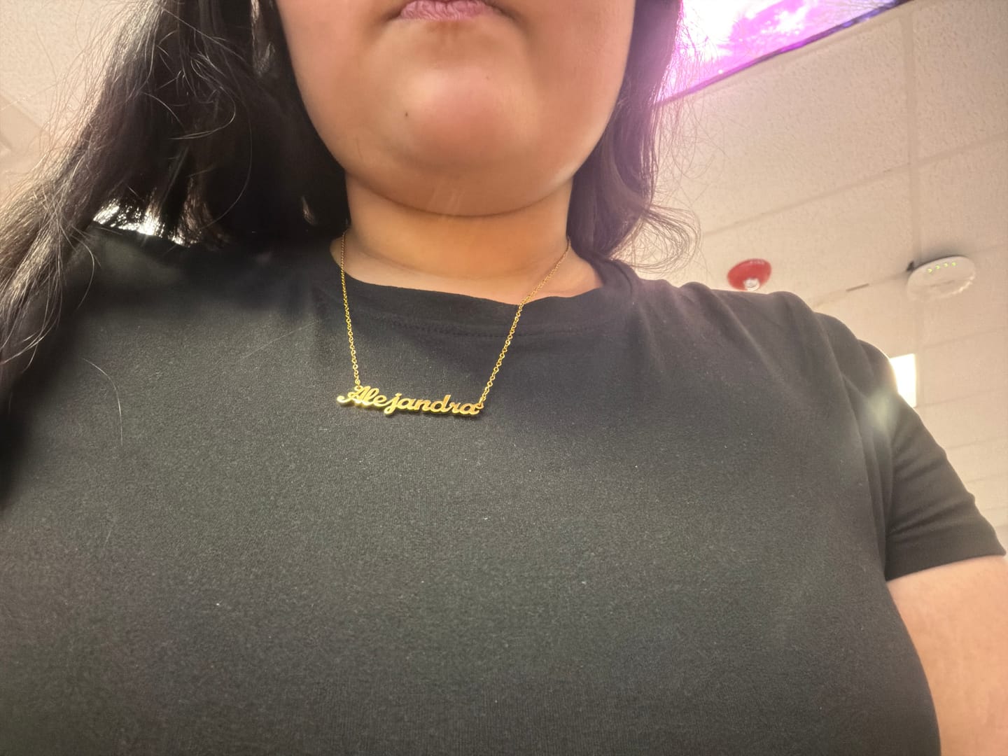 Customer photo review of Custom Name Necklace
