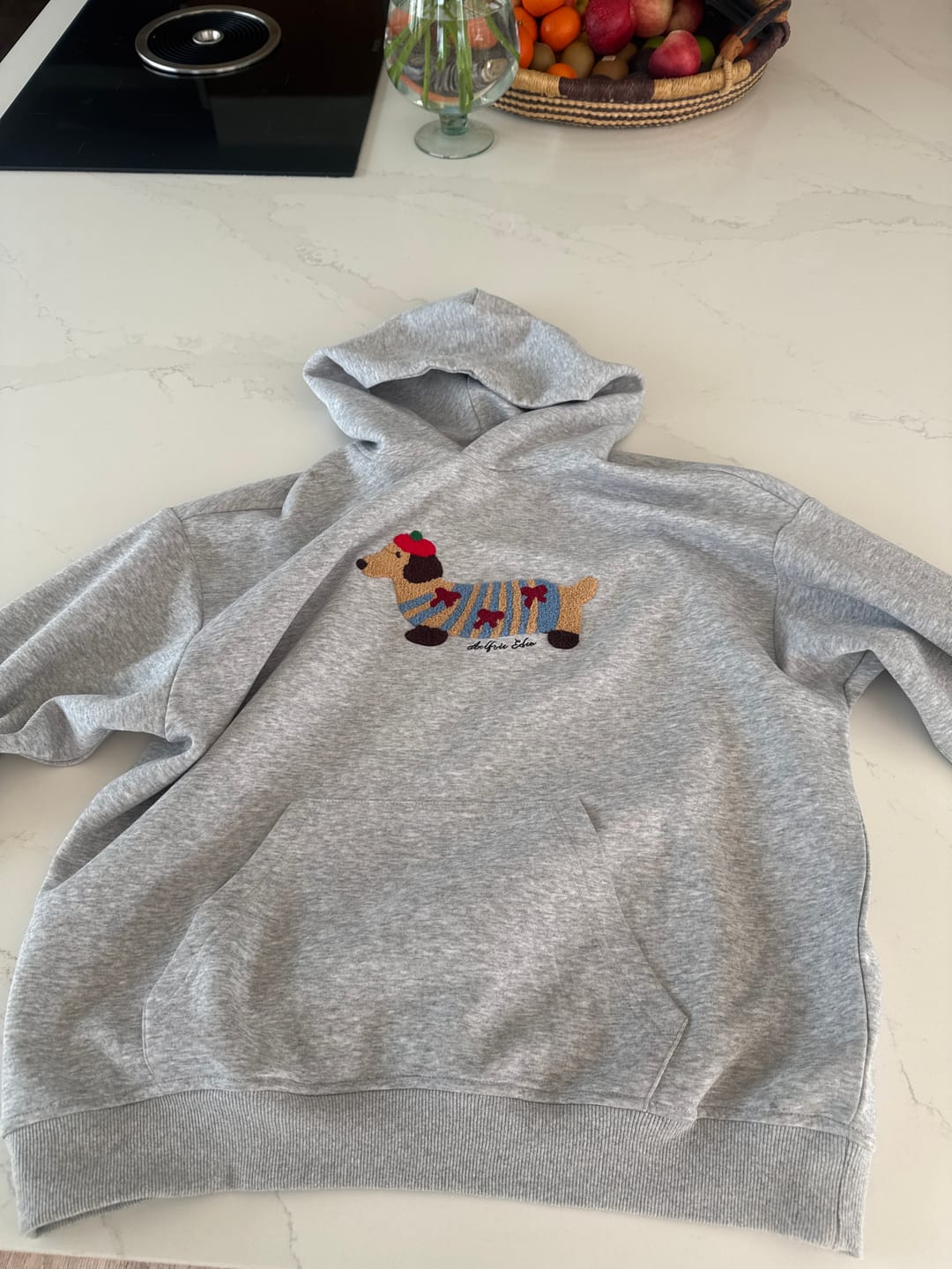 Customer photo review of Aelfric Eden Cartoon Dachshund Hoodie