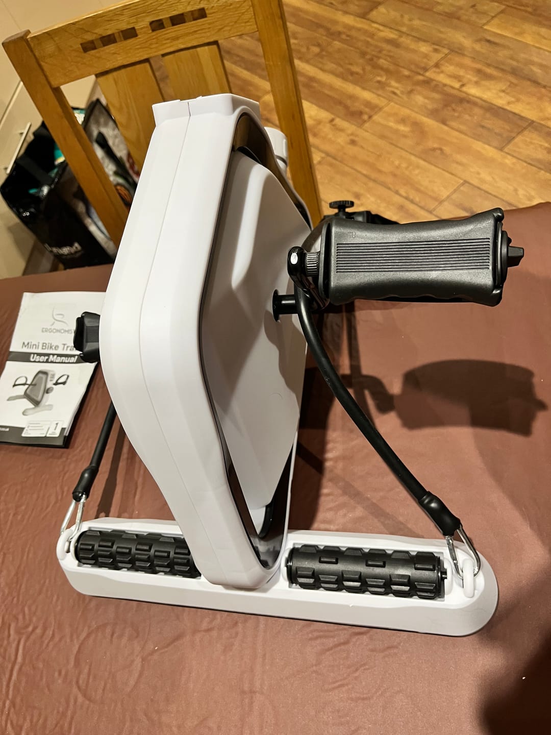 Customer photo review of Mini Pedal Exerciser for Arms & Legs – Rehab & Home Fitness