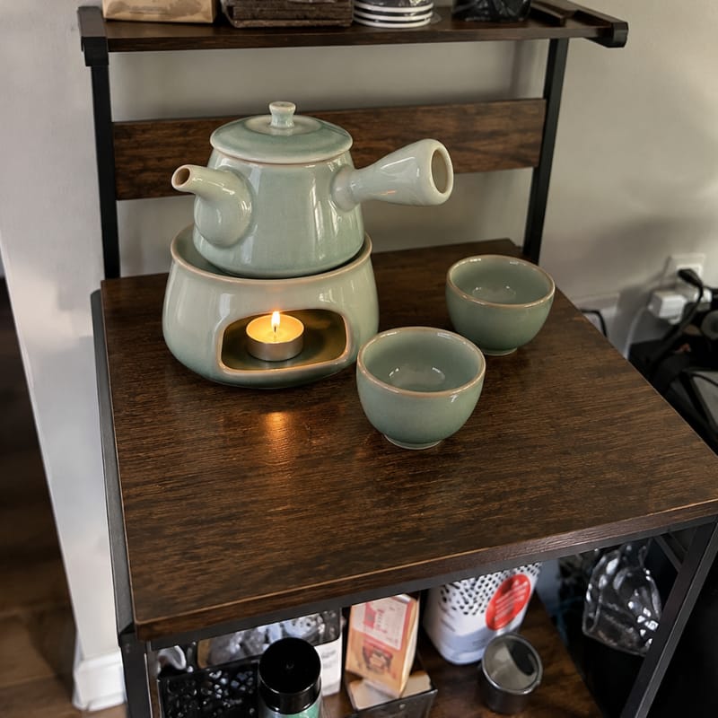 Customer photo review of Haruto Lotus Pear Teapot Set