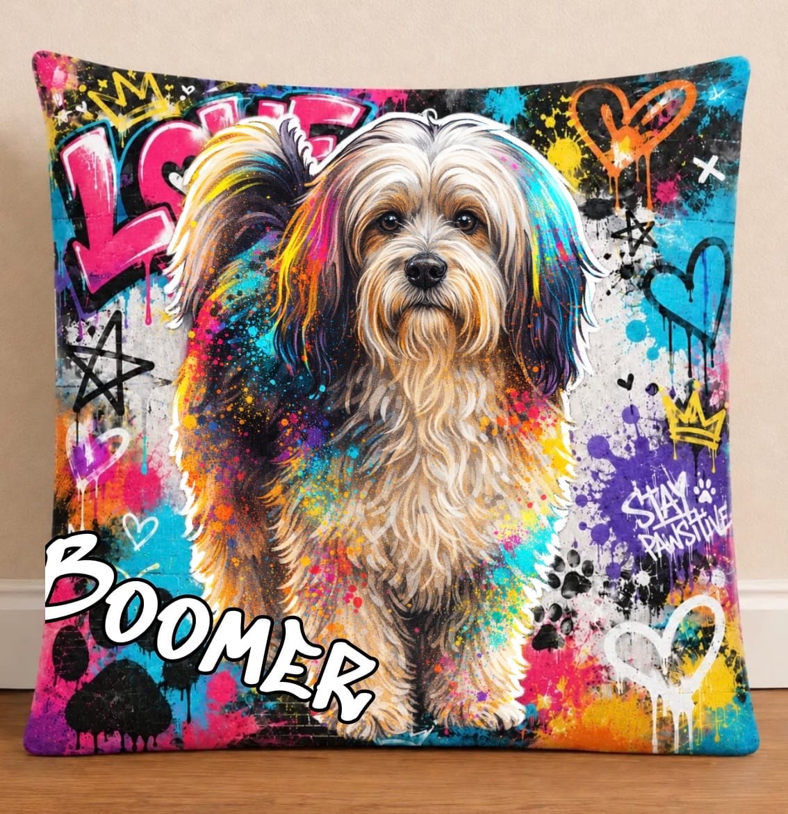 Customer photo review of Dein Haustier als Kissen - Graffiti