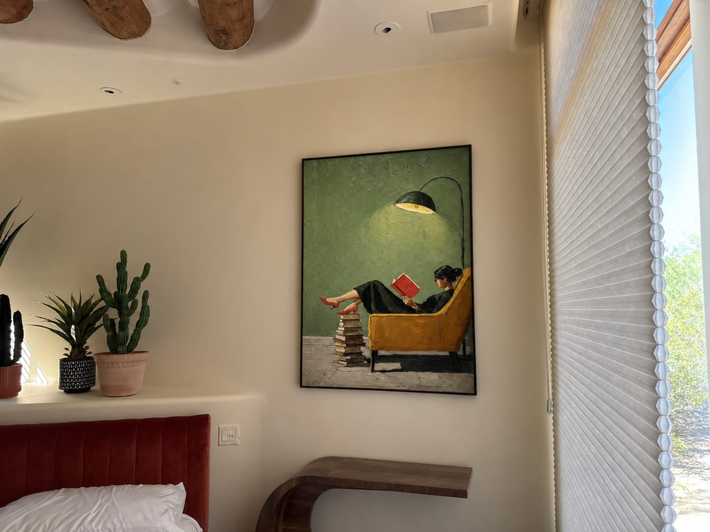 Customer photo review of Vintage Reading Wall Art | Under the Last Light