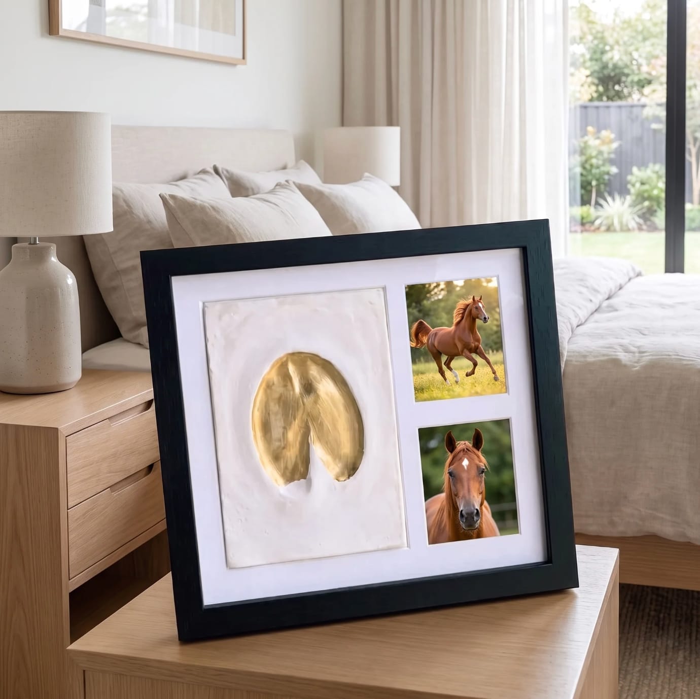 Customer photo review of Hoofmark™  Clay Hoofprint Frame