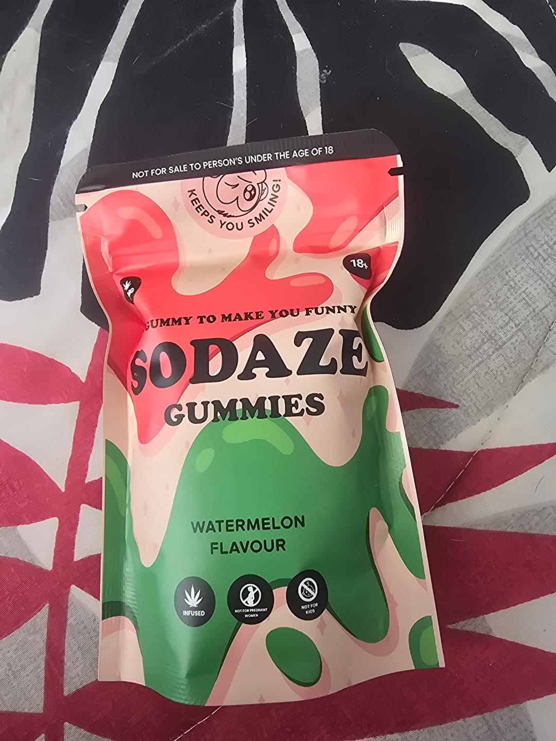 Customer photo review of THC Sodaze Watermelon Gummies 25mg