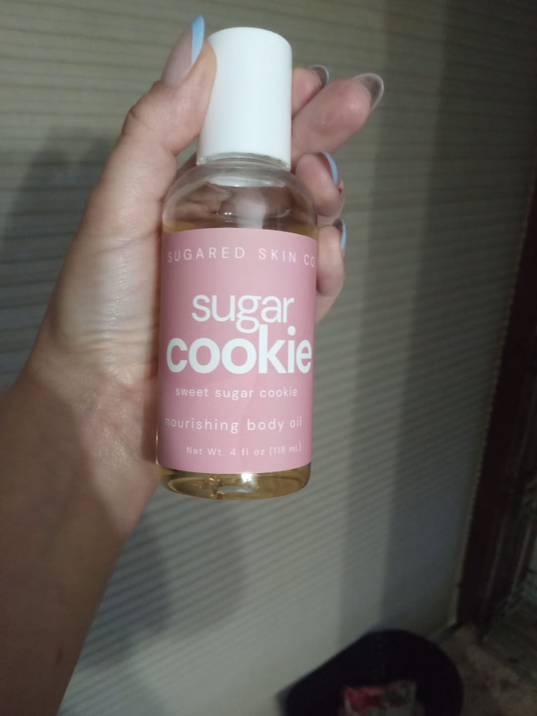 Customer photo review of Sugar Cookie Body Oil