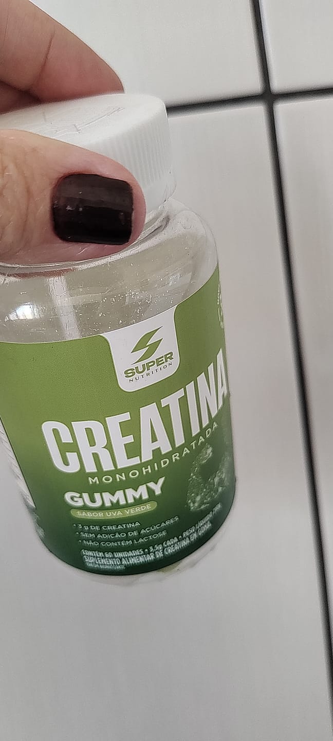 Customer photo review of Gummy Creatina Uva Verde (60 gomas)