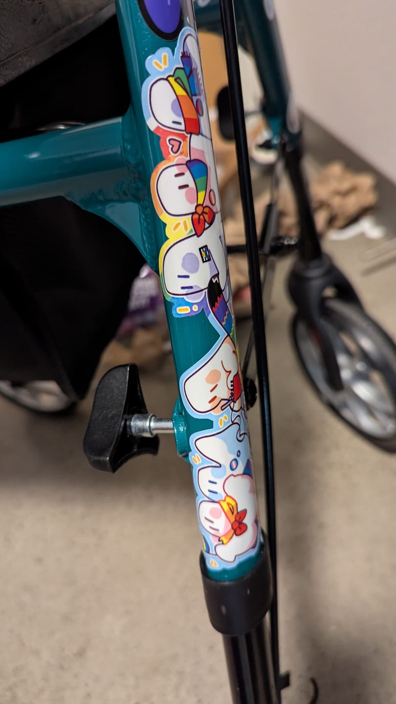 Customer photo review of Long Ghost Pride Parade Sticker!