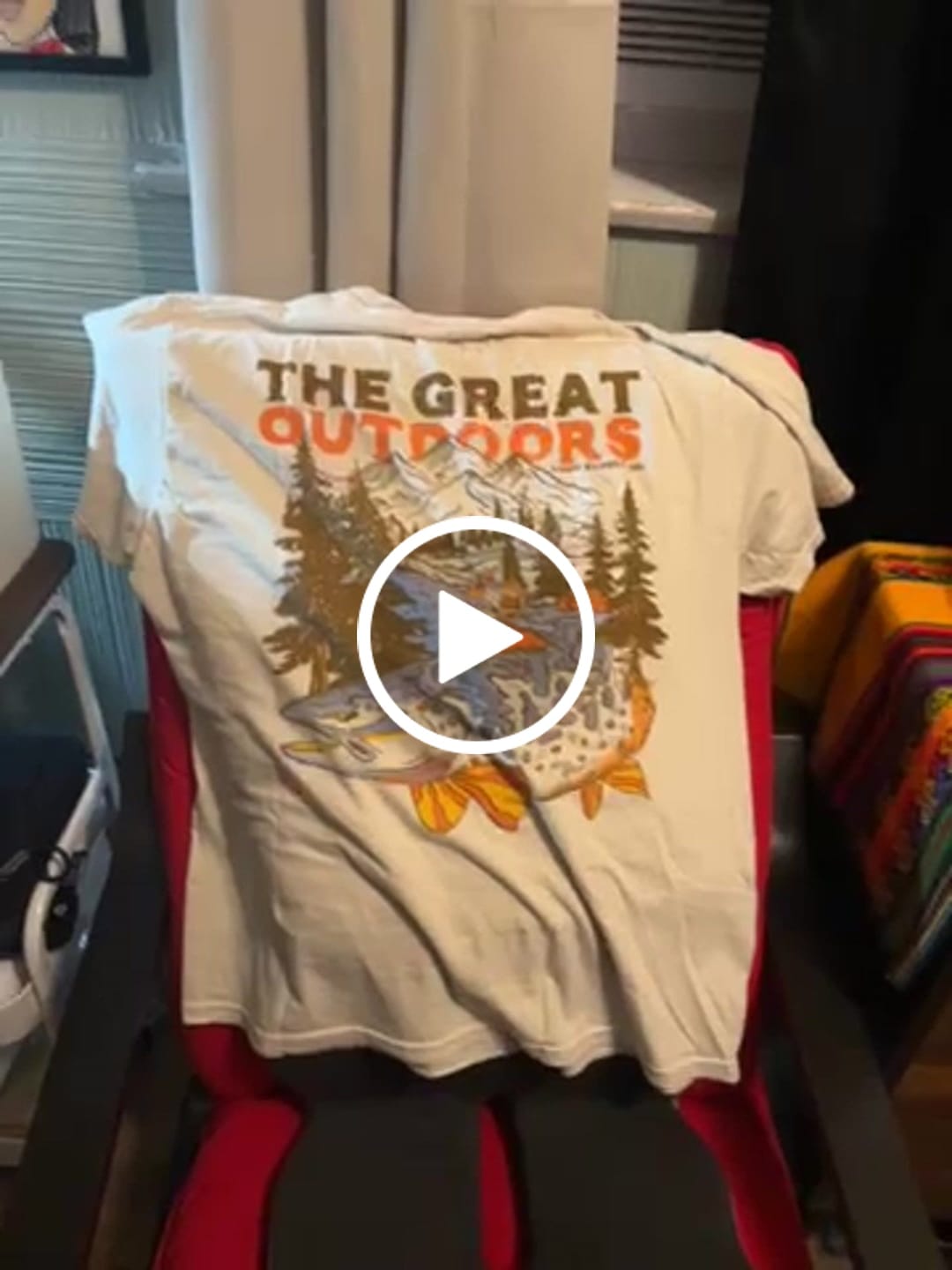 Customer video review of Great Outdoors Tee
