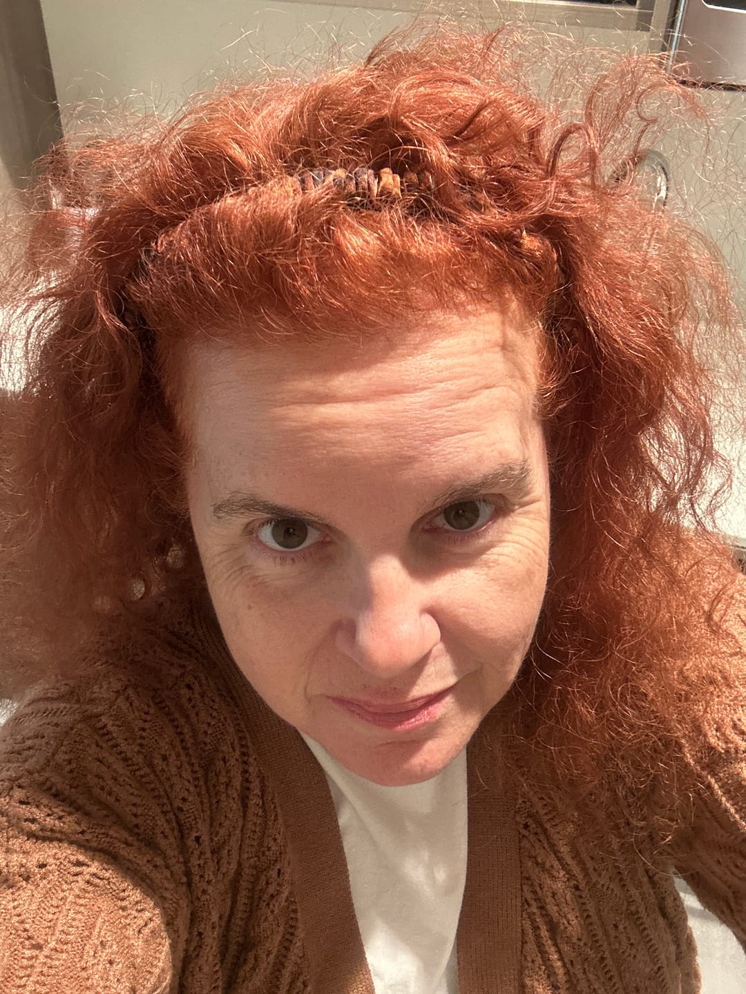 Customer photo review of Hair Match Comfort Curve™ Silk Headbands