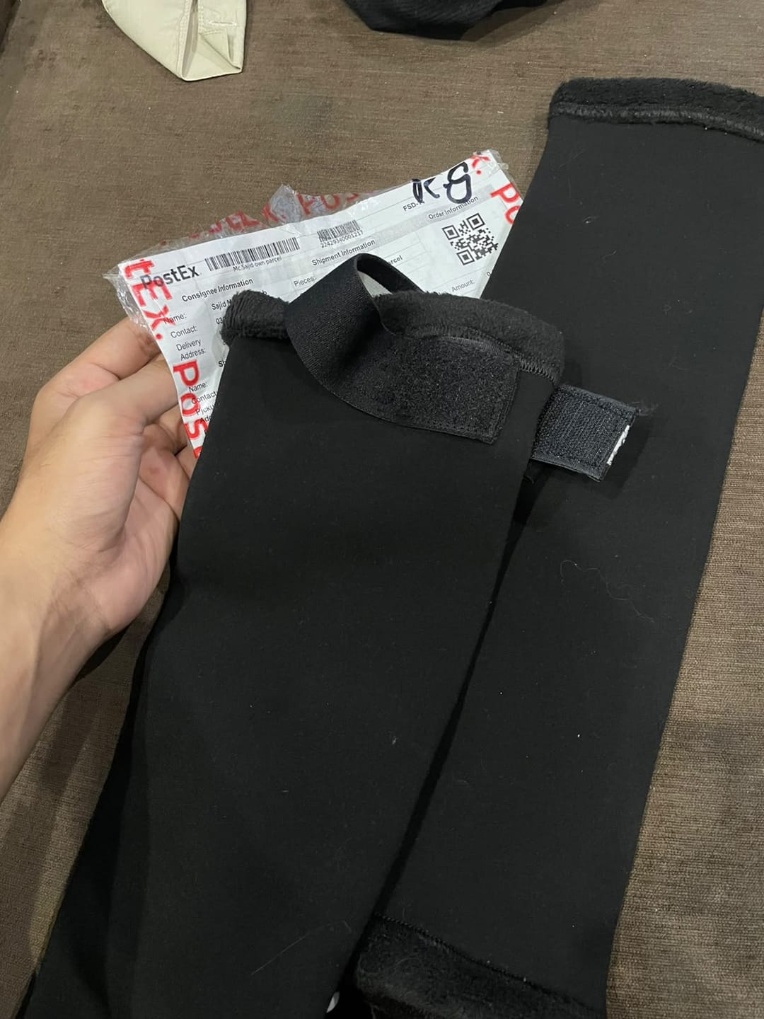 Customer photo review of Velvet Knee Warmer for Men & Women