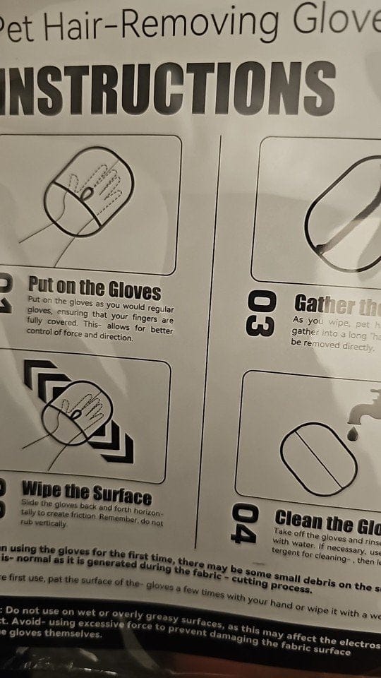 Customer photo review of Gant Anti-Poils Aquelie™ — Un intérieur propre et sans poils en quelques secondes
