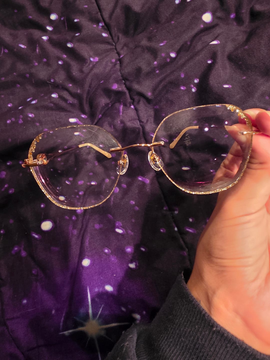 Customer photo review of Glitter Eyeglasses