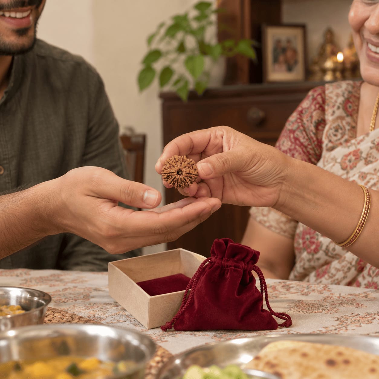 Customer photo review of 10 Mukhi Rudraksha (Nepali)