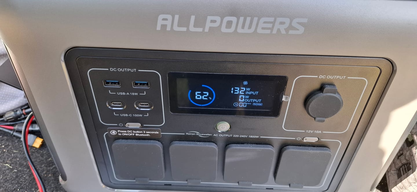 Customer photo review of ALLPOWERS R1500 Mit 200W Solarpanel | 1800W Solargenerator