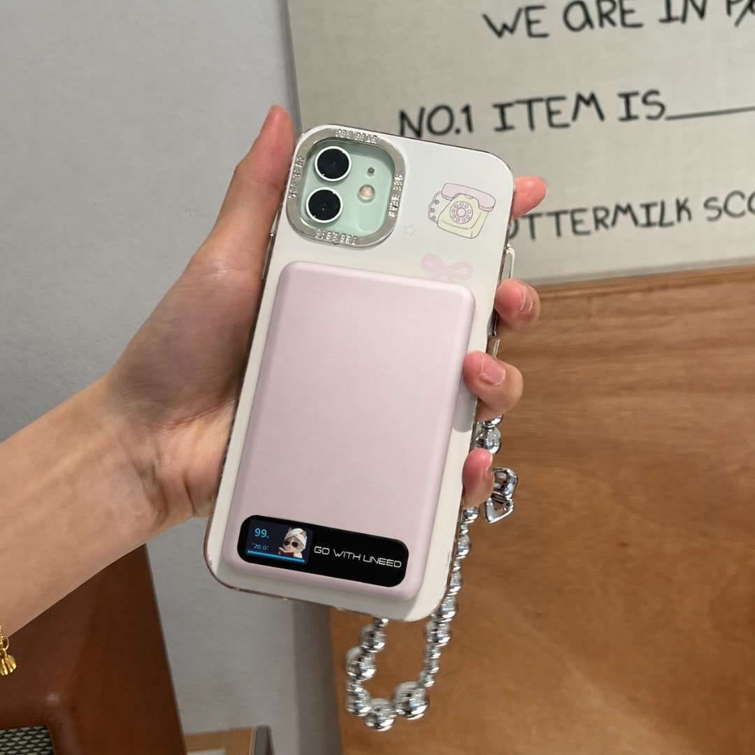 Customer photo review of Smart LED Cat Screen Wireless Powerbank