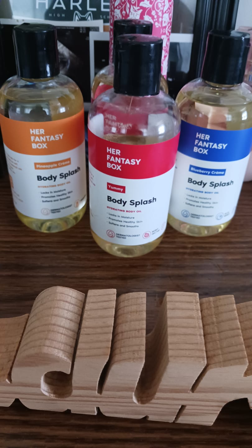 Customer photo review of Fruity Skin Body Oil Bundle