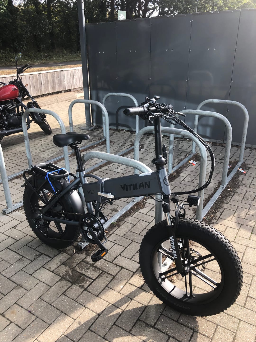 Customer photo review of V3 2.0 Folding Fat Tires Adult All Terrain Electric Bike