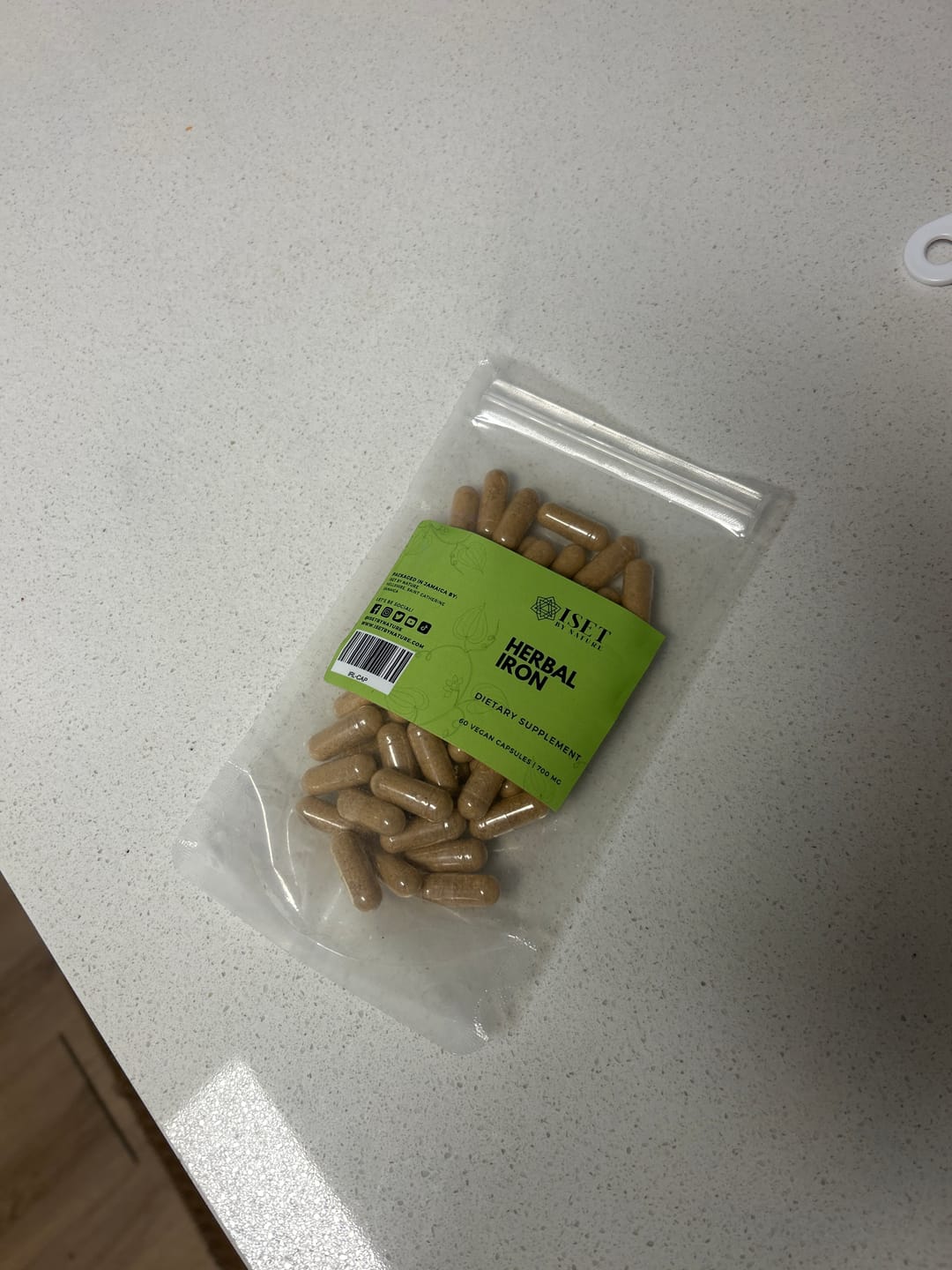 Customer photo review of Herbal Iron Roots™ Capsules