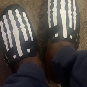 Customer photo review of Skeleton Mule Slides