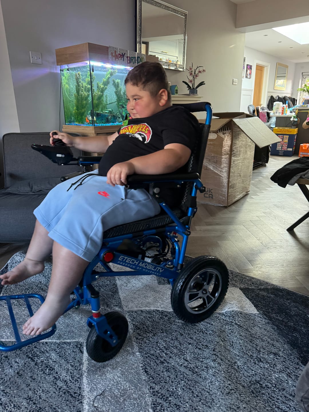 Customer photo review of Ultra-Lightweight Folding Motorised Electric Wheelchair | Etech Mobility LiteMax 2