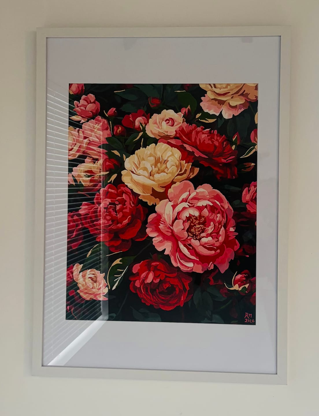 Customer photo review of Peonies | Paint by Number