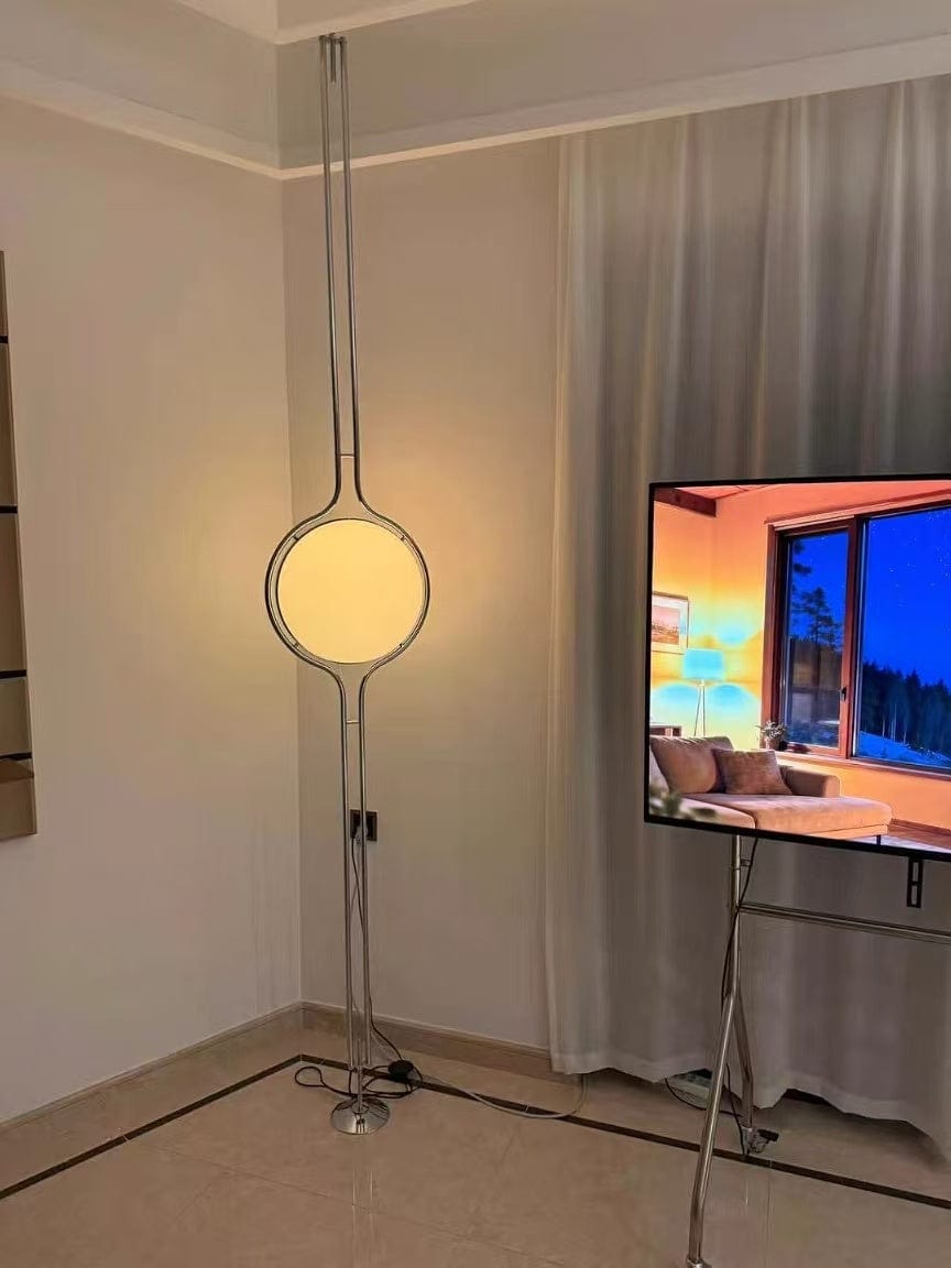 Customer photo review of Home Decor Metal Chrome Desk Floor Lamp for Living Room