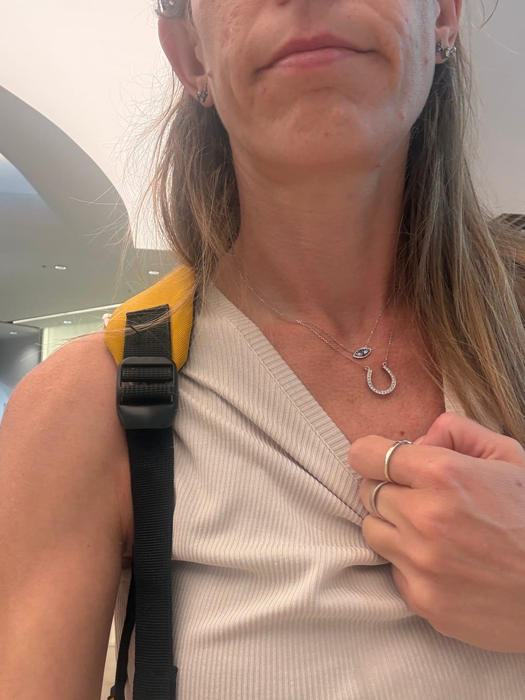 Customer photo review of Niv Necklace Black White Eye