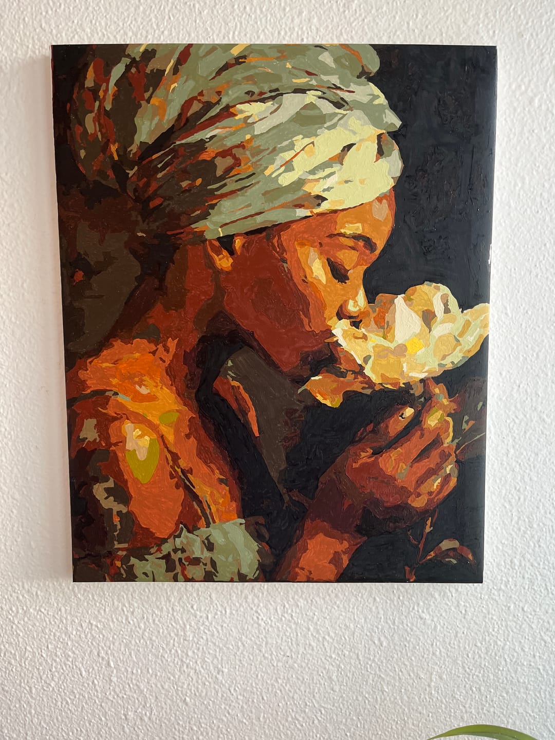 Customer photo review of Silent Bloom | Paint by Number