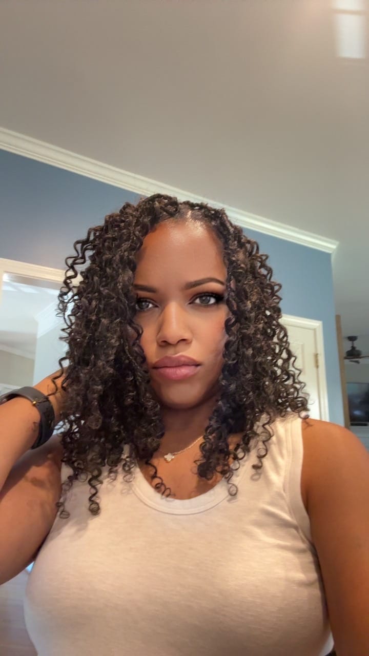 Customer photo review of Human Crochet Hair Water Wave For Miracle Knots