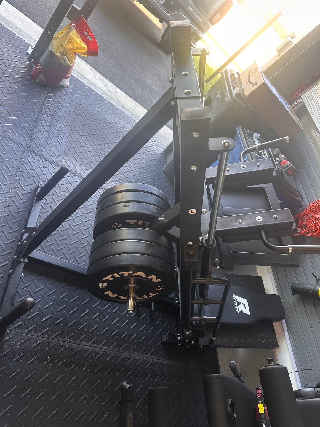Customer photo review of RitFit BLP01 45 Degree 3-In-1 Leg Press Hack Squat and Calf Raise Machine