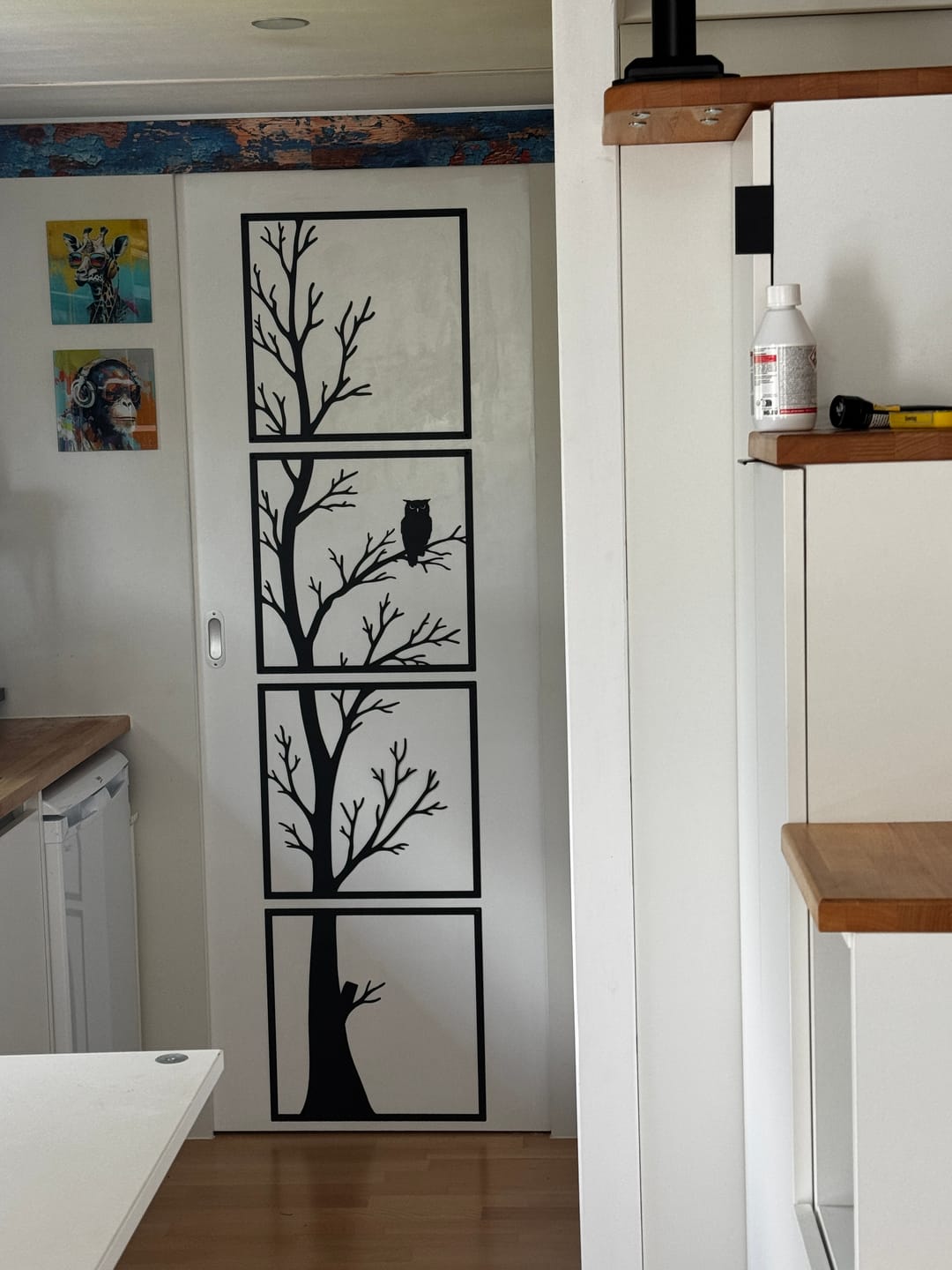 Customer photo review of Décoration Murale en Métal - Night watch