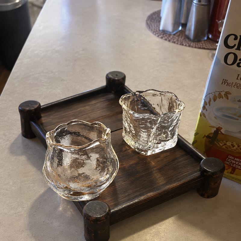 Customer photo review of Haruka Rose Glass Teacups - 2 pcs / 4 pcs