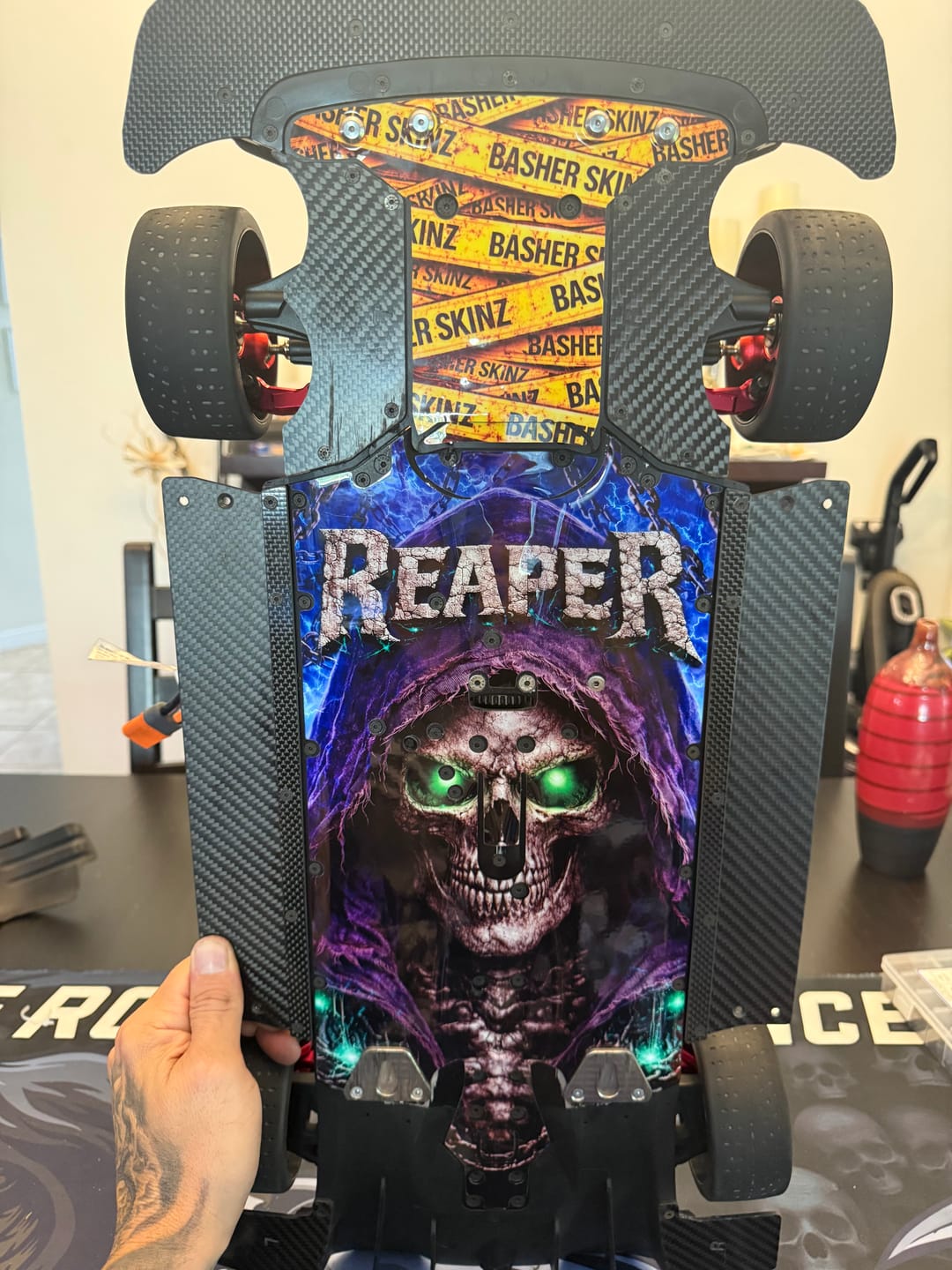 Customer photo review of ARRMA 6S ON-ROAD RANGE - "THE REAPER 2.0" chassis protector skin