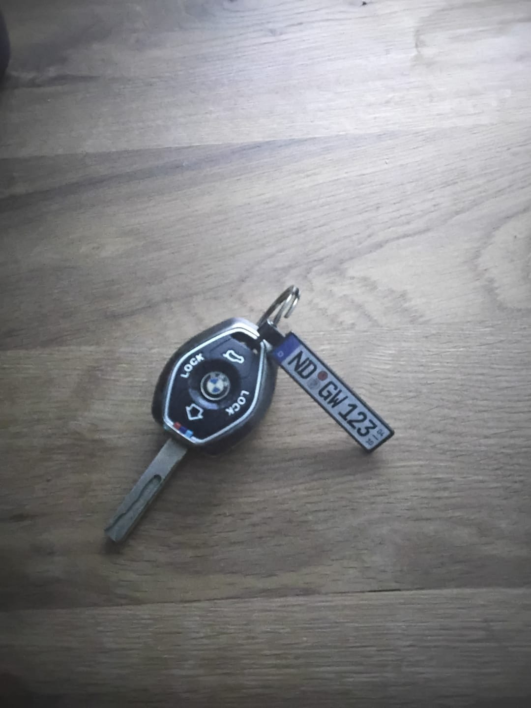 Customer photo review of Kennzeichen Schlüsselanhänger Mini Nummernschild Metall