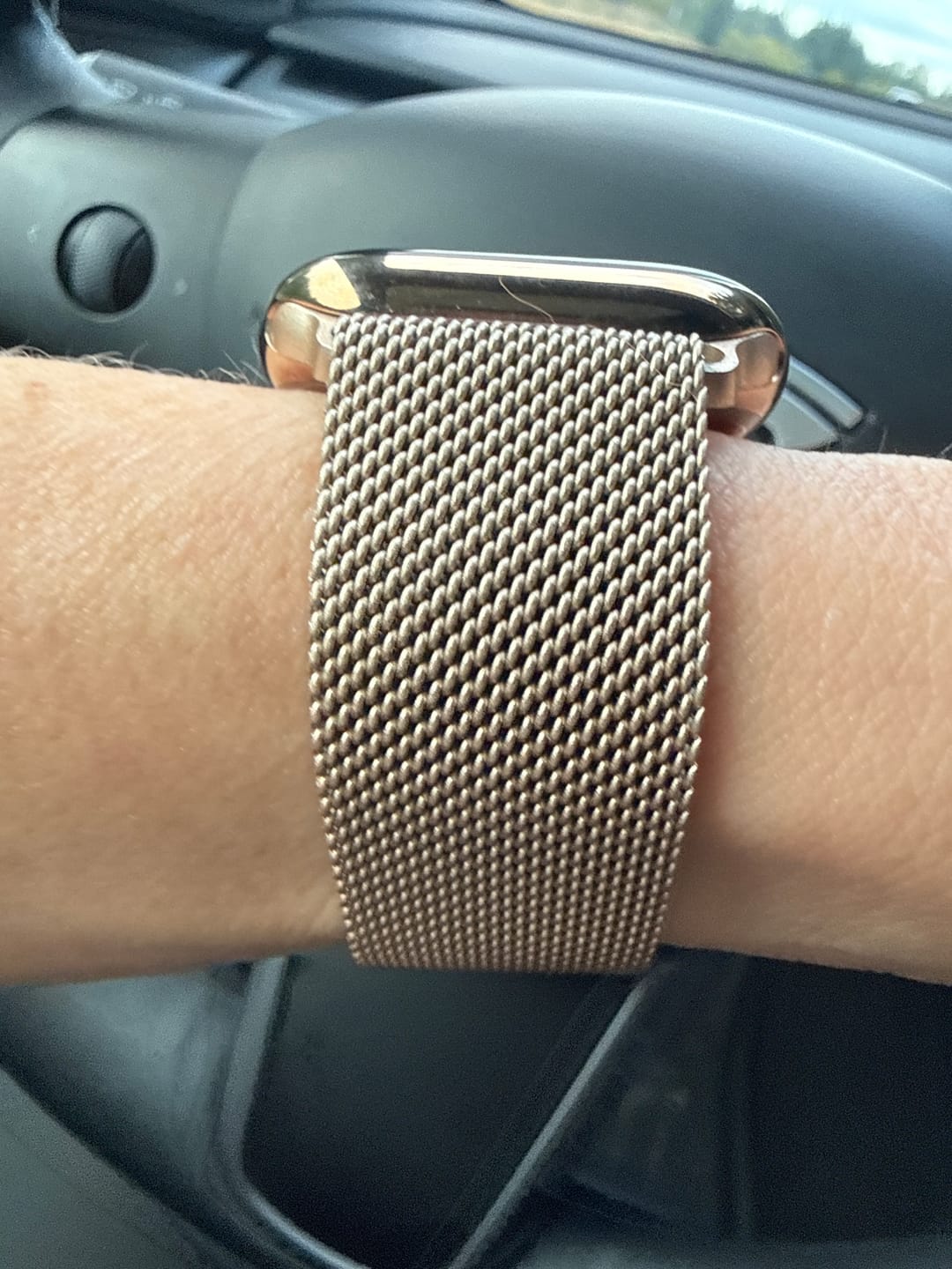 Customer photo review of Apple Band Milanese - Vintage Gold