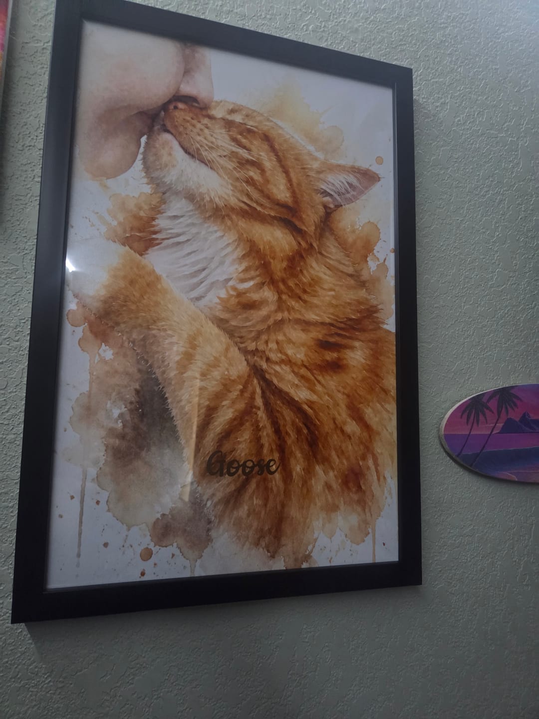 Customer photo review of Watercolor Realistic Portrait - Personalized Poster