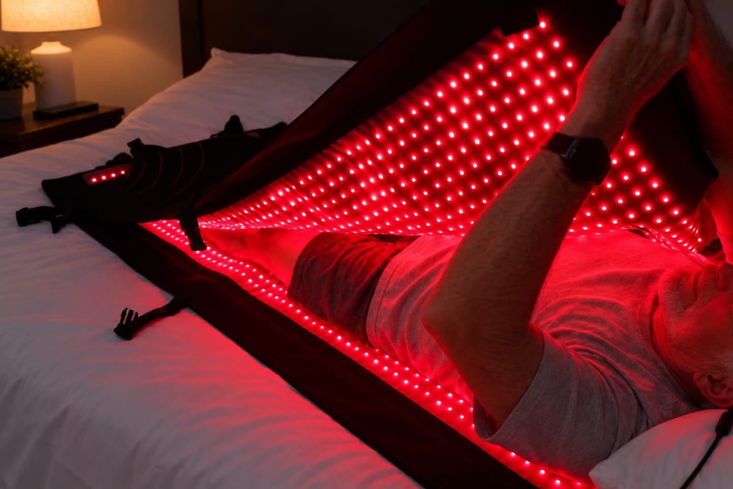 Customer photo review of LumyHealth Multi-Spectrum Red Light Therapy Bag