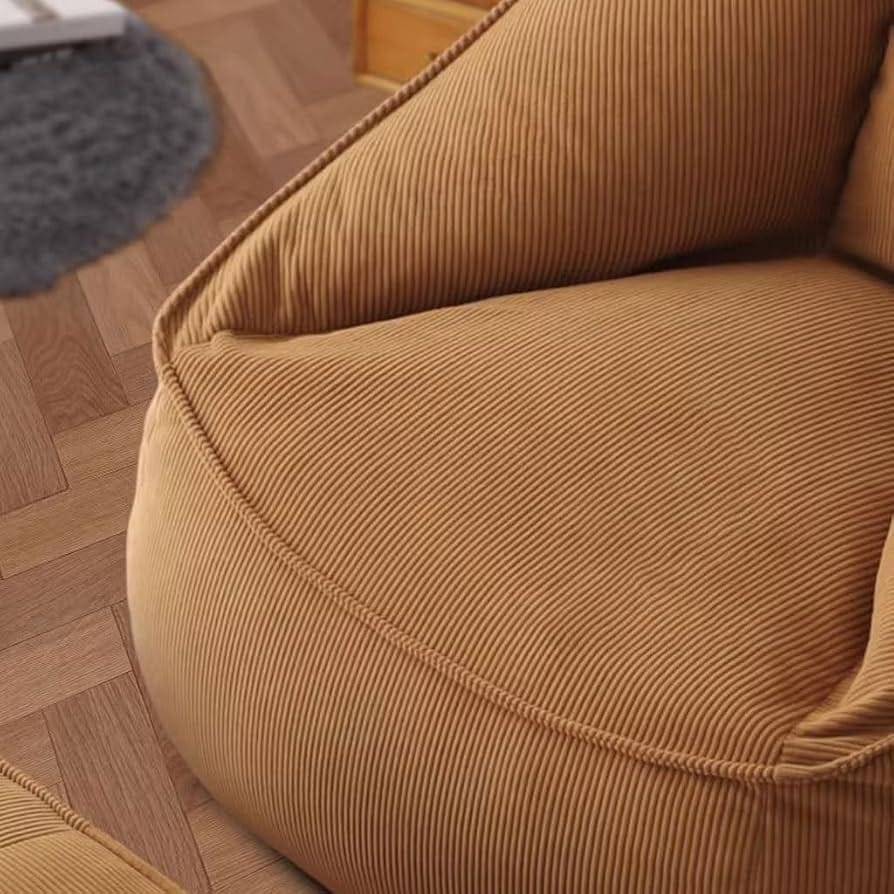 Customer photo review of Pouf Poire en Velours Côtelé – Fauteuil d’Appoint Confortable