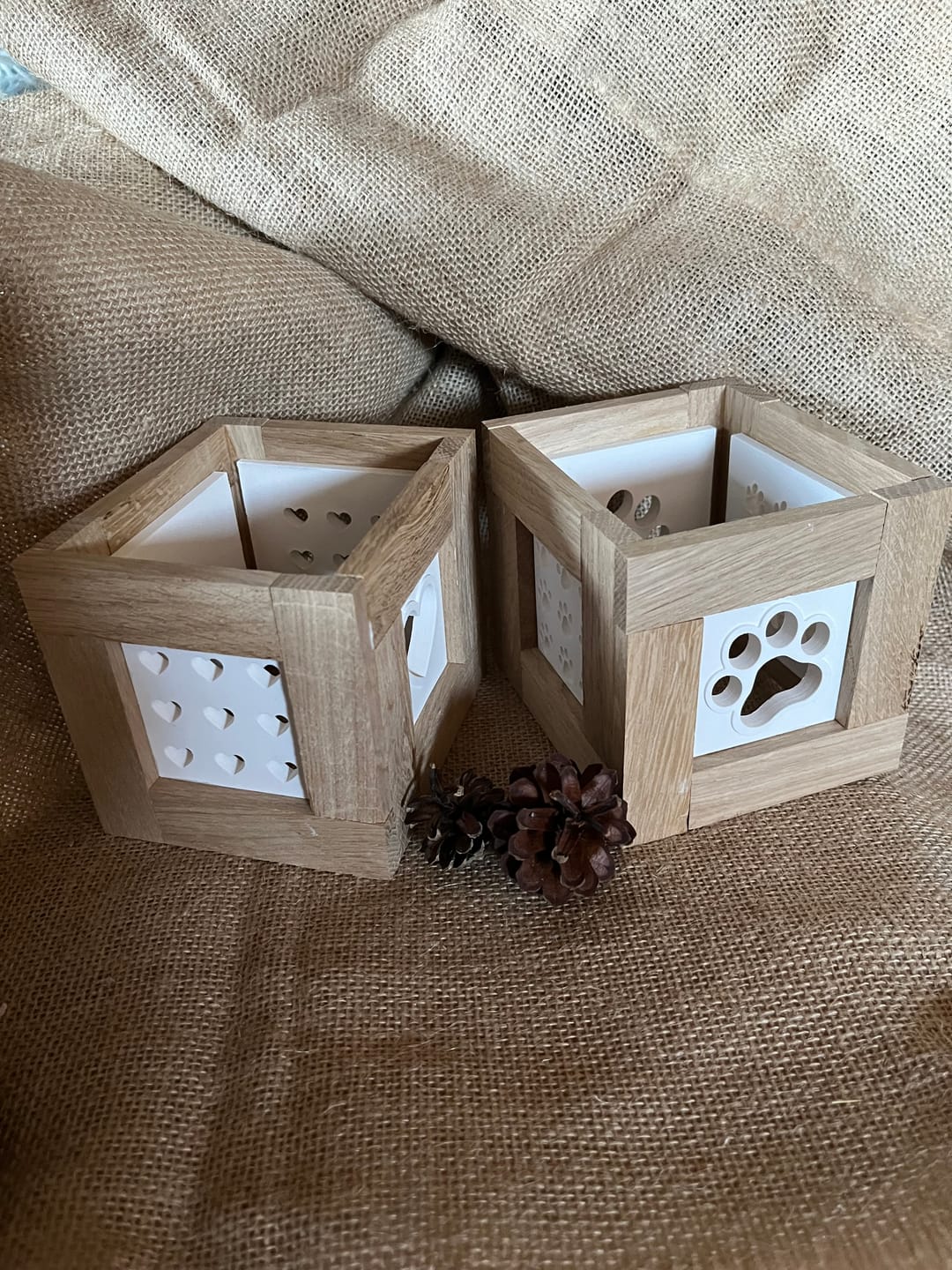 Customer photo review of Silikonform - 2 Herzchen Laternen Seiten Mini