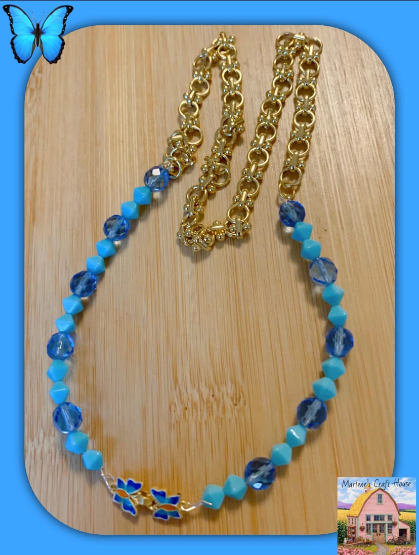 Customer photo review of Cloisonné Finishing Pinch Clasp in Butterfly Bliss