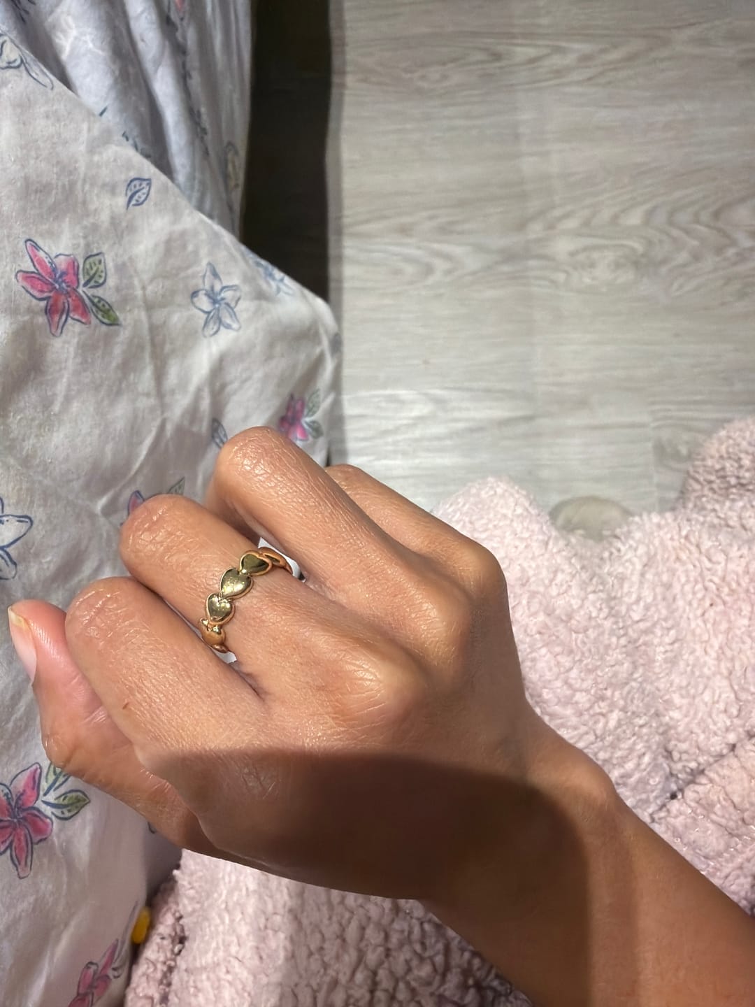 Customer photo review of Mini Hearts Stacking Ring