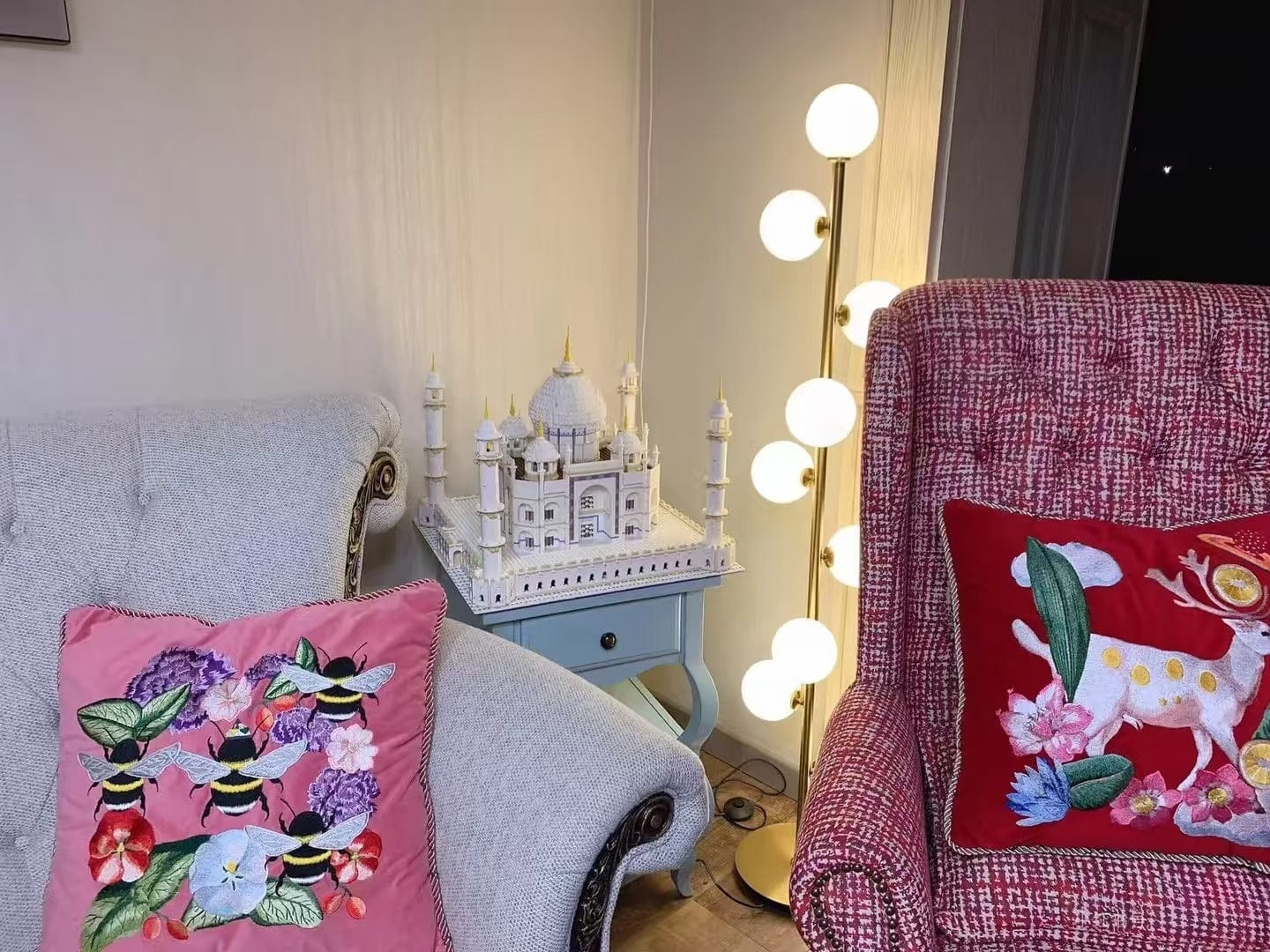 Customer photo review of Aveline Multi Globe Tree Floor Lamp