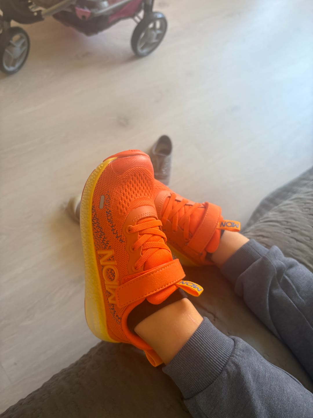Customer photo review of Vibrant Orange Kids 🏃‍♀️