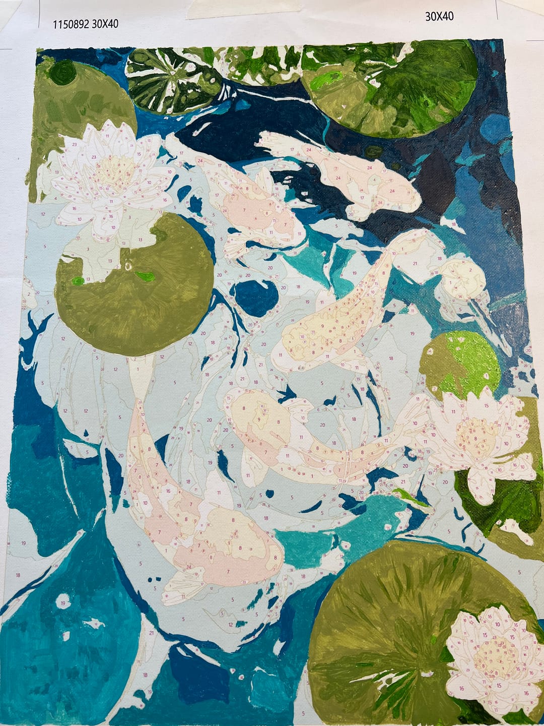 Customer photo review of Surprise Painting | Paint by Numbers