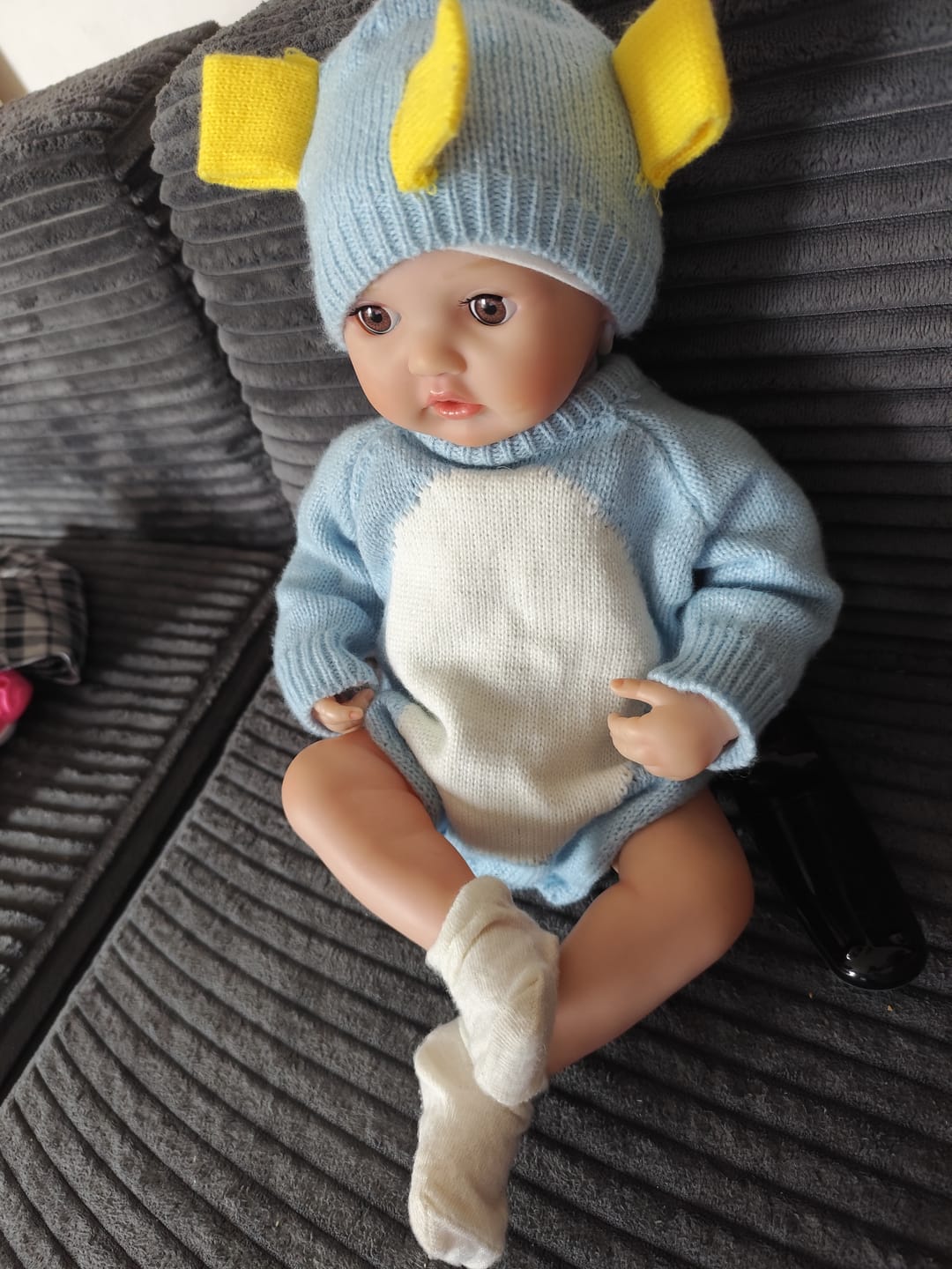 Customer photo review of Bobby 20" Interactive Feeding Baby Doll