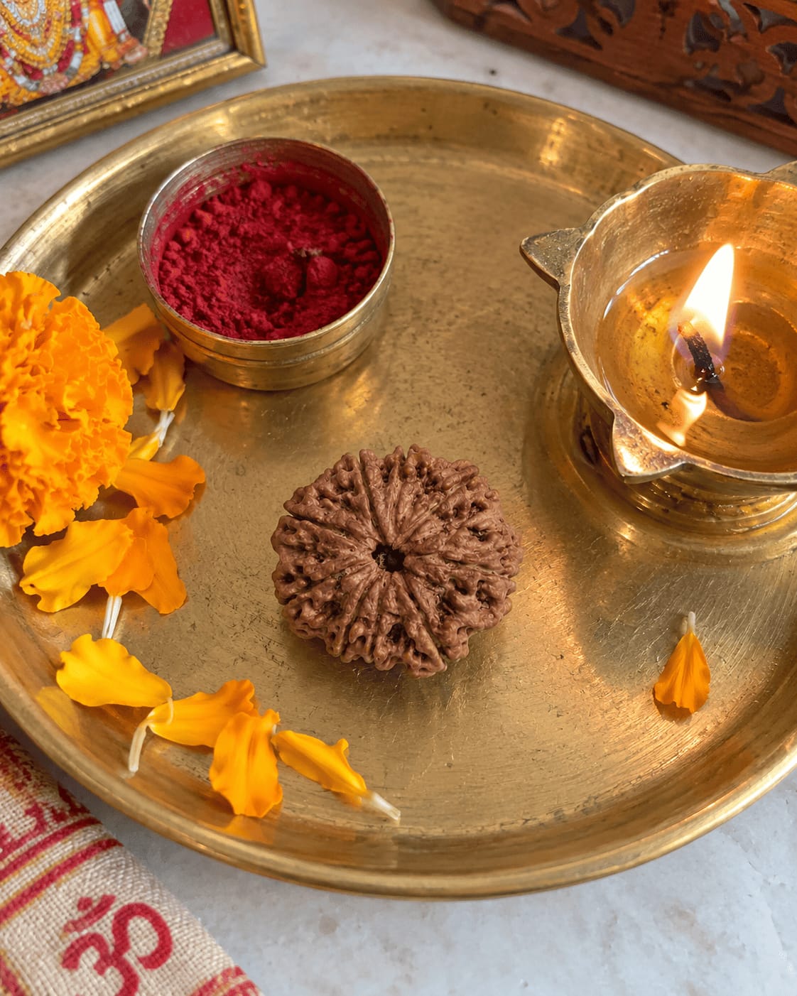 Customer photo review of 9 Mukhi Rudraksha (Nepali)