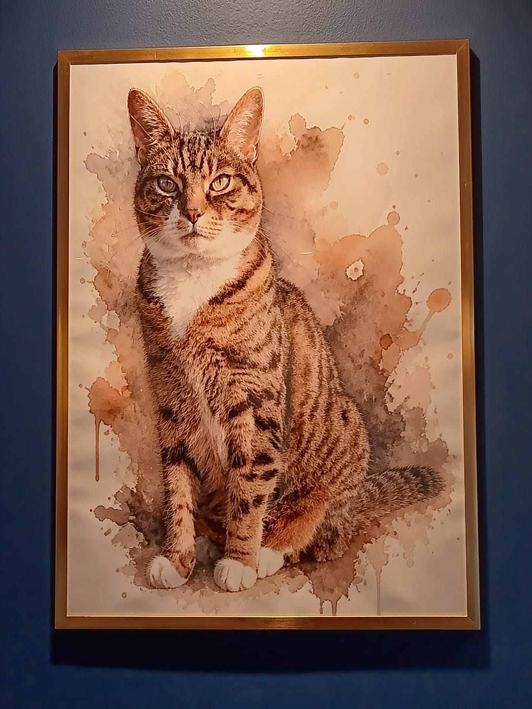 Customer photo review of Watercolour Realistic Portrait - Personalised Poster