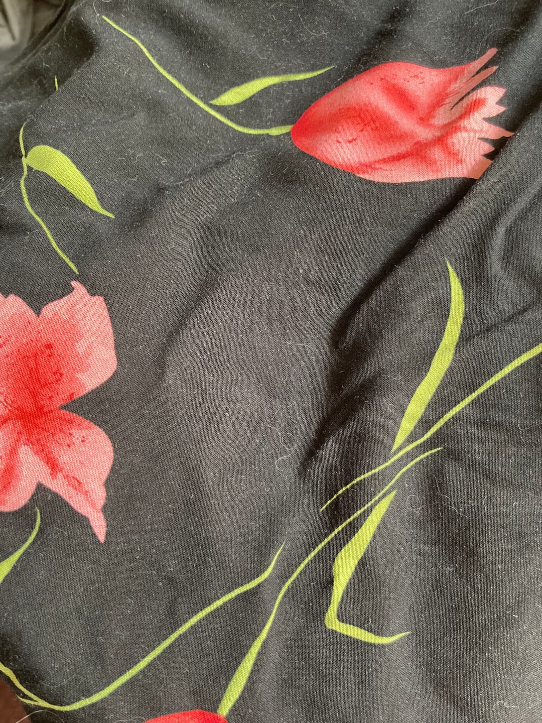 Customer photo review of Spring Petals Viscose Challis Fabric