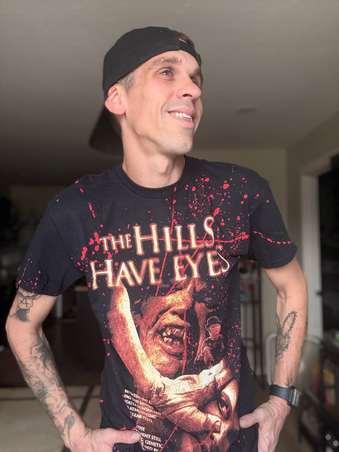 Customer photo review of THE HILLS HAVE EYES (06) RADIOACTIVE FALLOUT - TIE-DYE T-SHIRT (LIMITED TO 150)